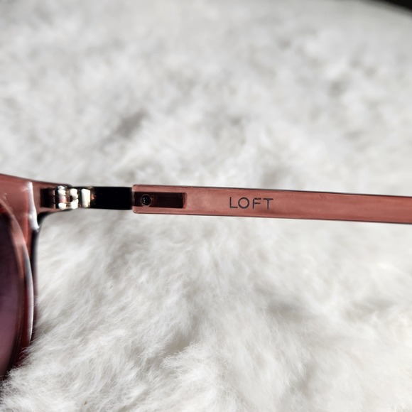 LOFT Ann Taylor Sunglasses. Transparent brownish/redish color. EUC - Picture 5 of 6